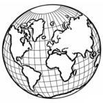GLOBO TERRAQUEO PARA IMPRIMIR