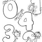 aprender los numeros pintando