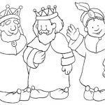 reyes magos para pintar